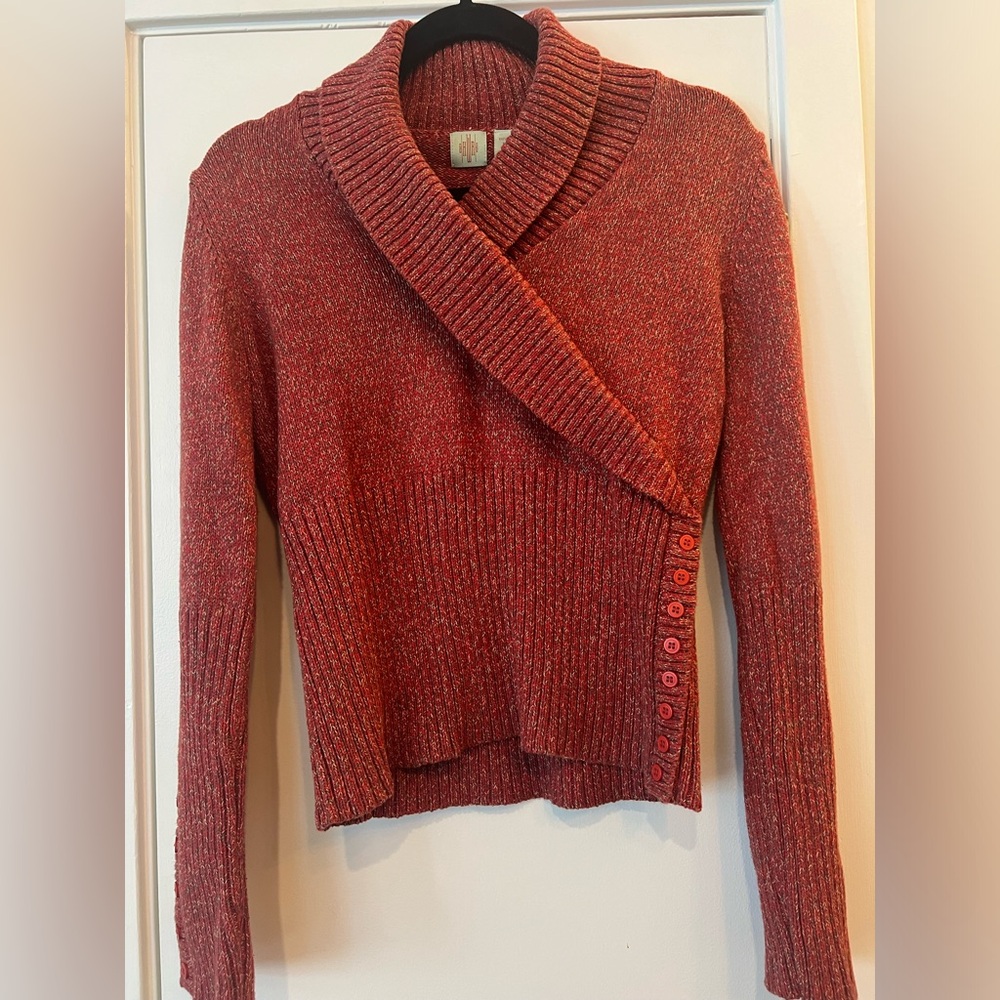 Anthropologie red sweater / SIZE M